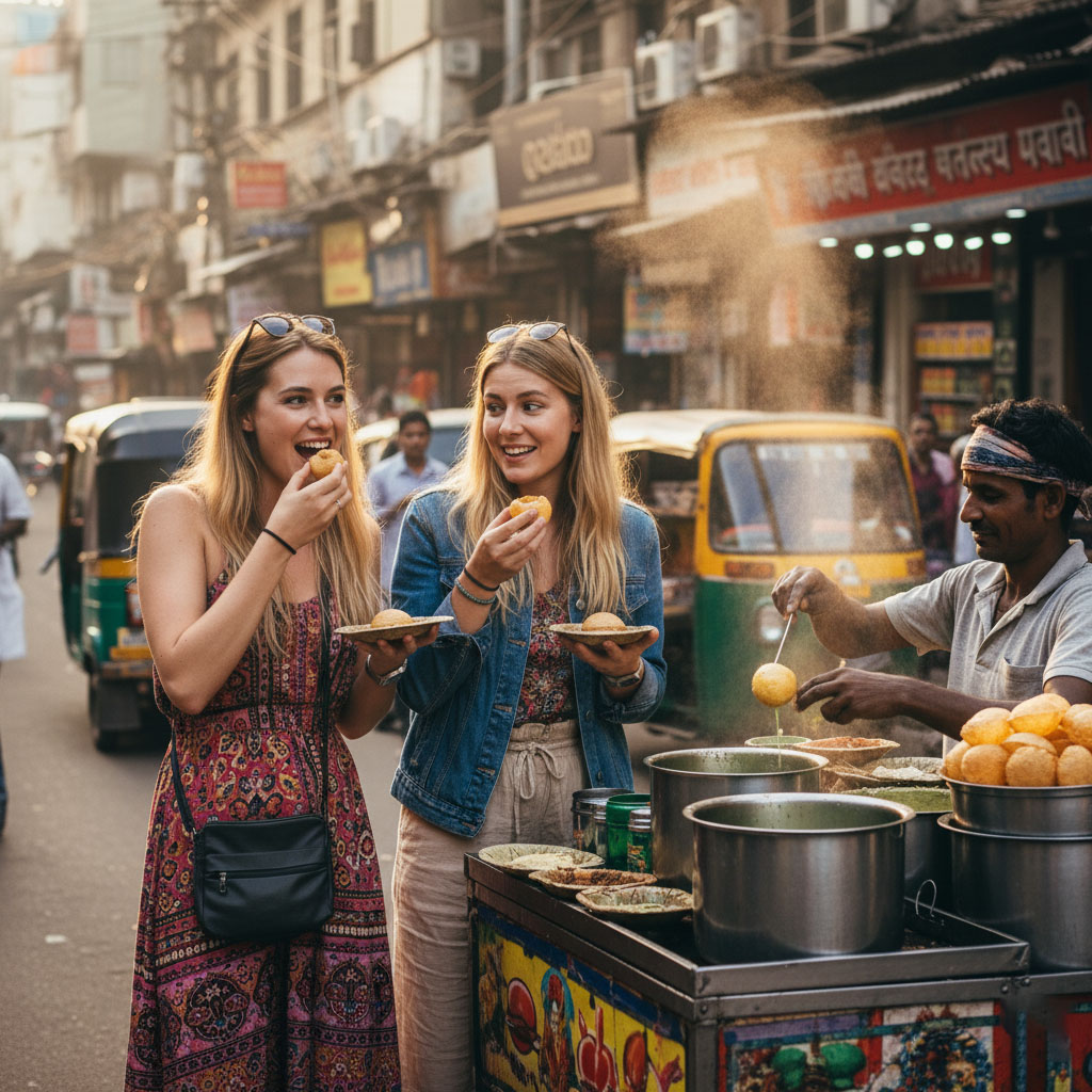 First Timers Guide in Exploring India, India Travel Expert, must-try, India travel, first time in India, Indian street food, Exploring India, first timers guide in exploring India, India travel, first time in India, must try India, India travel expert, Indian street food, exploring India, India itinerary, India safety tips, Taj Mahal tour, book hotels India, Taj Mahal sunrise view for first time India traveler, Must-try Indian street food Pani Puri, India Travel Expert's guide to exploring India, Amer Fort Jaipur, Ganges Aarti Varanasi